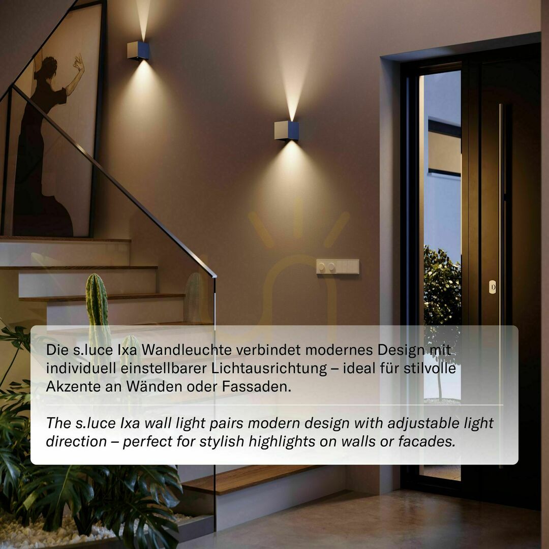 Zobrazit LED nástěnné svítidlo s.luce Ixa zlaté 10 cm IP44 IC? LED nástěnné svítidlo s.luce Ixa zlaté 10 cm IP44 IC?