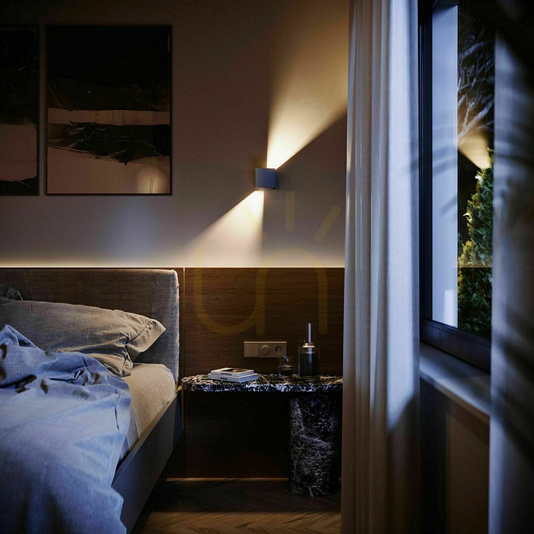 Kontrola Nástěnné LED svítidlo s.luce Ixa černé IP44 10 cm Nástěnné LED svítidlo s.luce Ixa černé IP44 10 cm