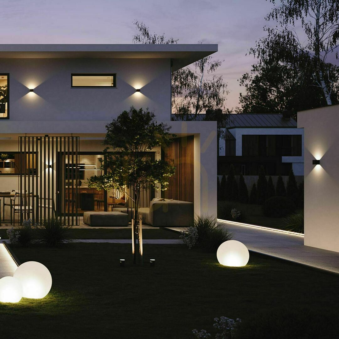 Náhled Nástěnné LED svítidlo s.luce Ixa černé IP44 10 cm Nástěnné LED svítidlo s.luce Ixa černé IP44 10 cm