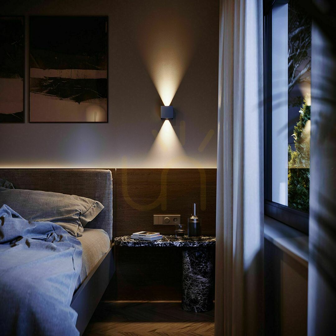 Zobrazit Nástěnné LED svítidlo s.luce Ixa černé IP44 10 cm Nástěnné LED svítidlo s.luce Ixa černé IP44 10 cm