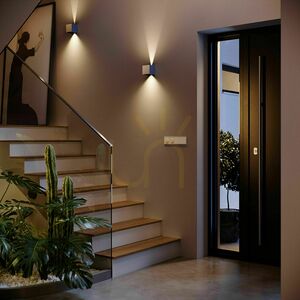 Nástěnné svítidlo s.luce Ixa LED stříbrné kovové 10 W 3000 K stmívatelné IP20 small 3
