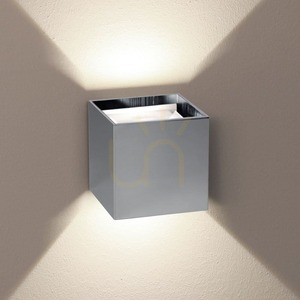 Nástěnné LED svítidlo s.luce Ixa chrom 10 cm 10 W 3000 K stmívatelné small 1