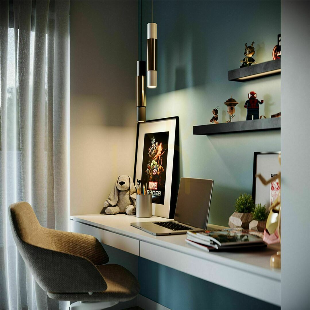 Zobrazit Závěsné svítidlo s.luce Crutch černé kovové GU10 1x15W, stmívatelné Závěsné svítidlo s.luce Crutch černé kovové GU10 1x15W, stmívatelné