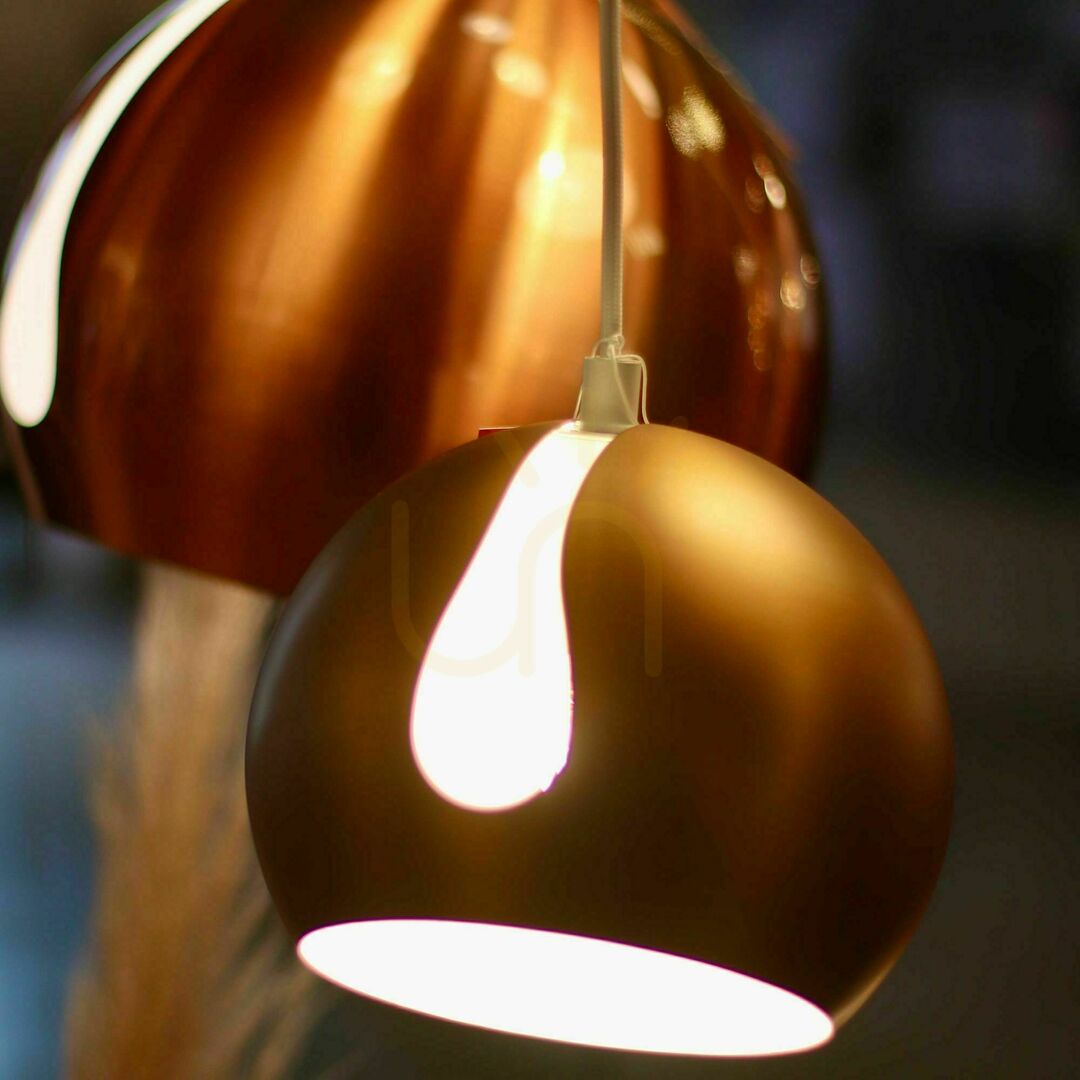 Náhled Lustr s.luce Ball měděný kovový moderní 20 cm s 5m kabelem Lustr s.luce Ball měděný kovový moderní 20 cm s 5m kabelem