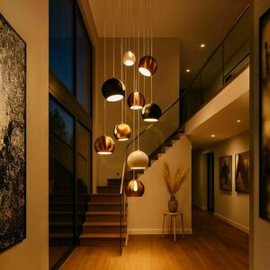 Lustr s.luce Ball černý kovový 20 cm 1x E27 5 m kabel 0 Lustr s.luce Ball černý kovový 20 cm 1x E27 5 m kabel small 0