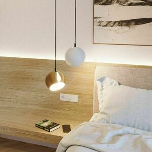 Lustr s.luce Ball zlatý kovový 30 cm E27 minimalistický 13 Lustr s.luce Ball zlatý kovový 30 cm E27 minimalistický small 13
