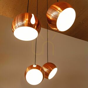 Lustr s.luce Ball zlatý kovový 30 cm E27 minimalistický 9 Lustr s.luce Ball zlatý kovový 30 cm E27 minimalistický small 9
