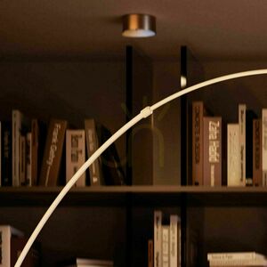 Podlahová oblouková lampa s.luce Ball černá mramorová základna 220 cm small 13