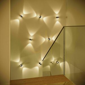 Nástěnné svítidlo s.luce Beam Up & Down stříbrné sklo G9 1 světlo small 8