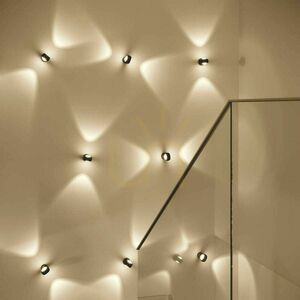 Nástěnné svítidlo s.luce Beam Up & Down stříbrné sklo G9 1 světlo small 0