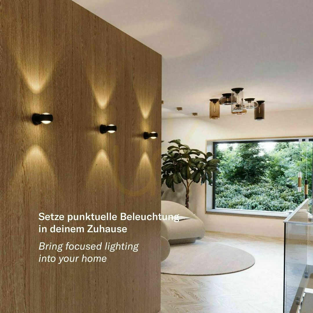 Pohled Nástěnné svítidlo s.luce Beam Up & Down černé sklo G9 Nástěnné svítidlo s.luce Beam Up & Down černé sklo G9