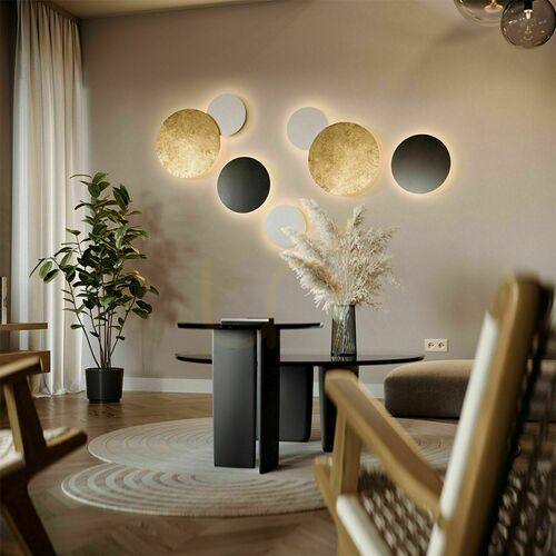 Kontrola Stropní LED svítidlo s.luce Cloud zlaté 30 cm 29 W stmívatelné bez přímého osvětlení