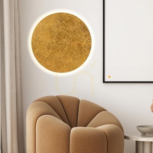 Nástěnné a stropní LED svítidlo s.luce Cloud 50 cm, plátkové zlato, 3000 K, stmívatelné small 2
