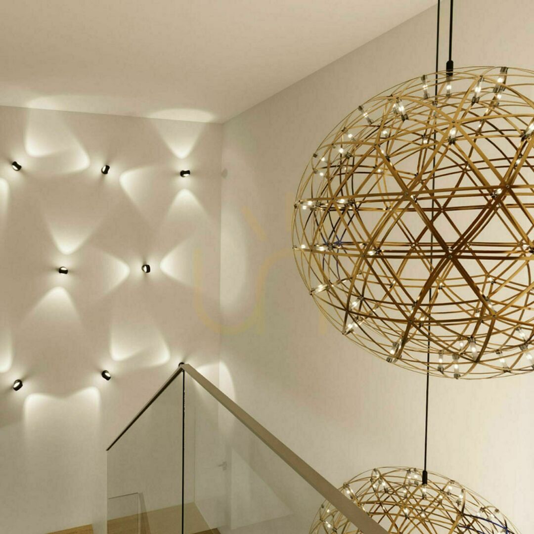 Pohled Lustr s.luce Atom XL LED 152x0,3W chrom kruhový stmívatelný 3000K Lustr s.luce Atom XL LED 152x0,3W chrom kruhový stmívatelný 3000K