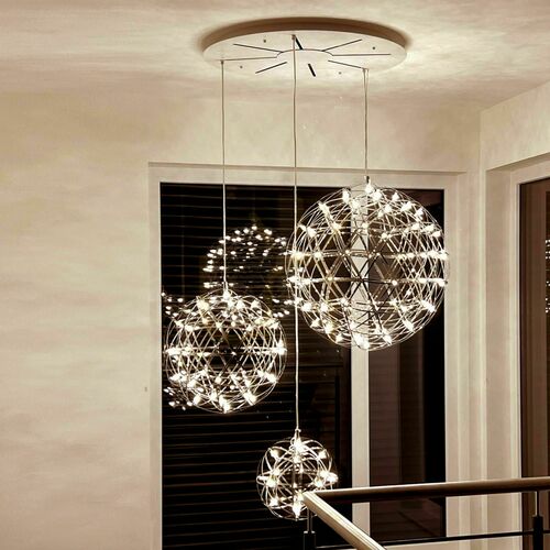 Kontrola Závěsné LED svítidlo s.luce Atom XL Chrome 70 cm