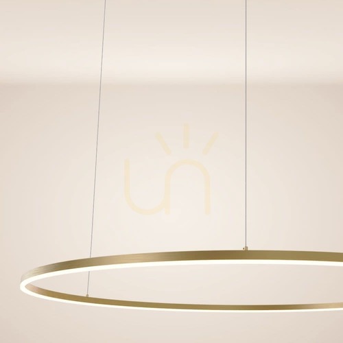 Kontrola Závěsné LED svítidlo s.luce Ring, zlaté, Ø 120 cm
