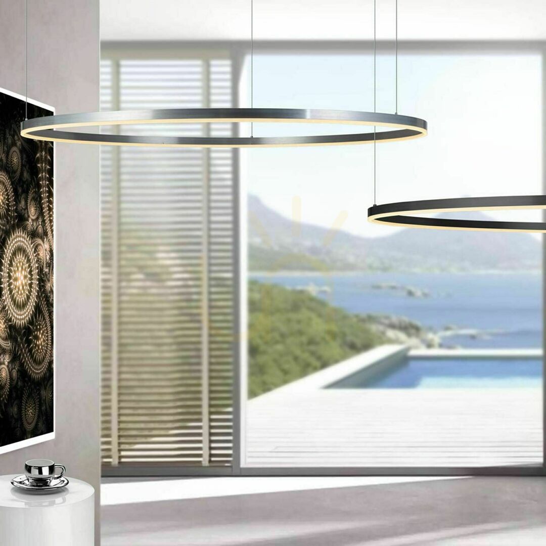 Zobrazit Závěsné LED svítidlo s.luce Ring, zlaté, Ø 120 cm Závěsné LED svítidlo s.luce Ring, zlaté, Ø 120 cm