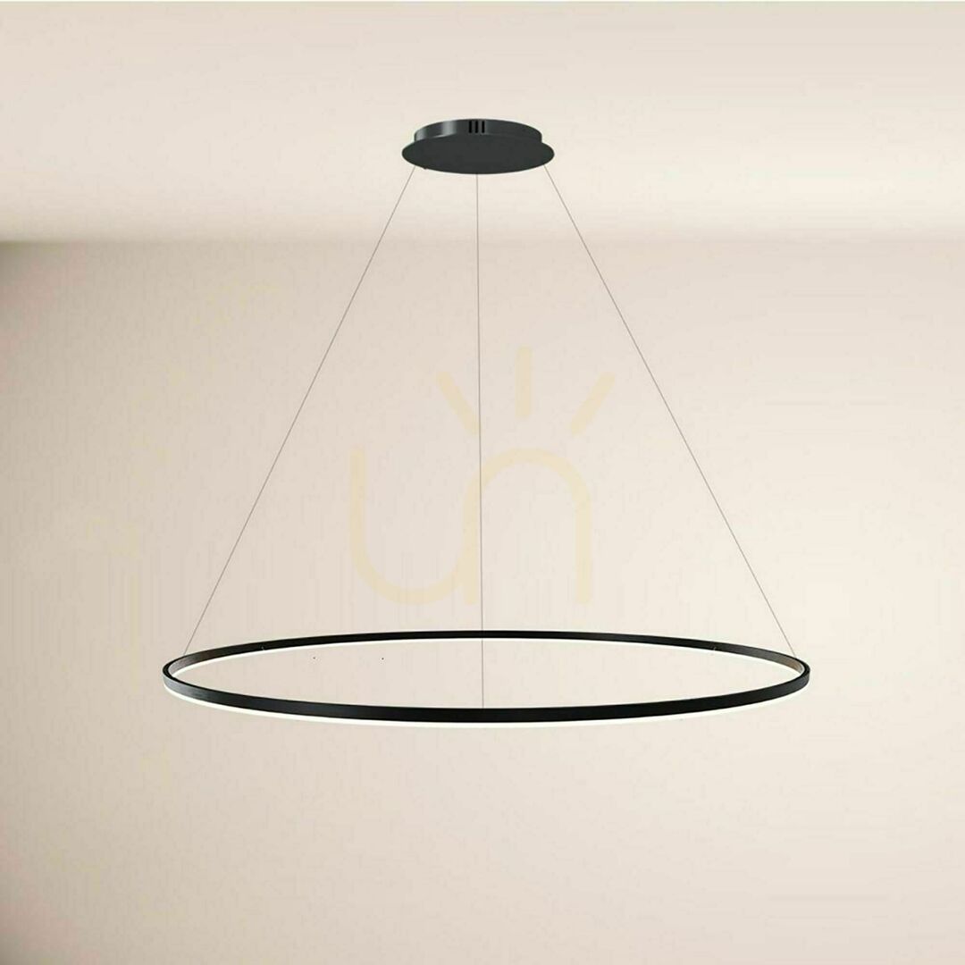 Pohled LED kruhové závěsné svítidlo s.luce Ring Ø 150 cm bílý LED kruhové závěsné svítidlo s.luce Ring Ø 150 cm bílý
