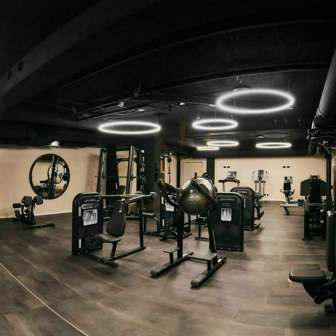 Kontrola LED kruhové závěsné svítidlo s.luce Ring Ø 150 cm bílý LED kruhové závěsné svítidlo s.luce Ring Ø 150 cm bílý