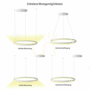 LED kruhové závěsné svítidlo s.luce Ring zlaté Ø 150 cm 14 LED kruhové závěsné svítidlo s.luce Ring zlaté Ø 150 cm small 14