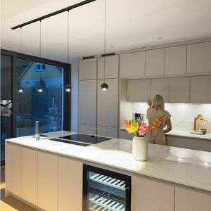 Závěsné LED svítidlo s.luce Beam černé Ø 8 cm 3000 K stmívatelné 158713 small 3