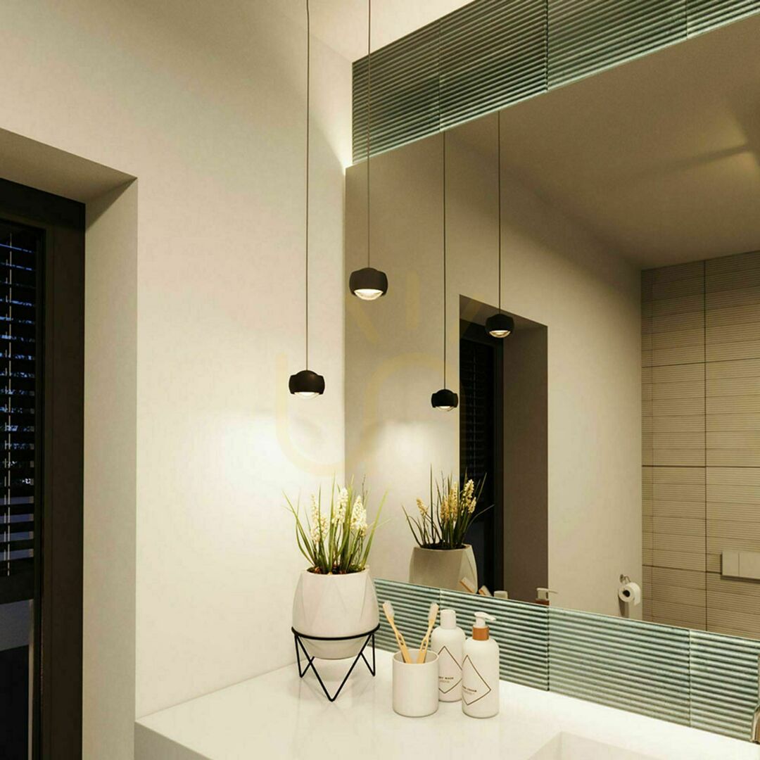 s.luce Beam LED Pendant Light Silver 8 cm Metal Modern