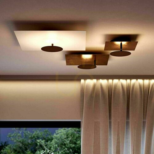 Kontrola Přisazené stropní LED svítidlo s.luce Plate zlaté 30 cm, stmívatelné