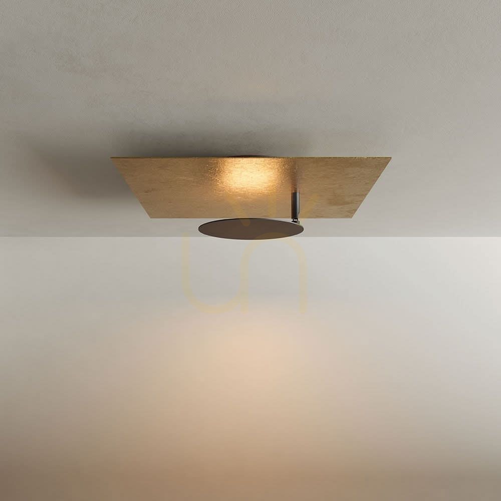 Kontrola Stropní LED svítidlo s.luce Plate zlaté 45 cm 3000 K stmívatelné Stropní LED svítidlo s.luce Plate zlaté 45 cm 3000 K stmívatelné