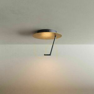 Přisazené stropní LED svítidlo s.luce Hook zlaté 45 cm 3000 K stmívatelné small 9