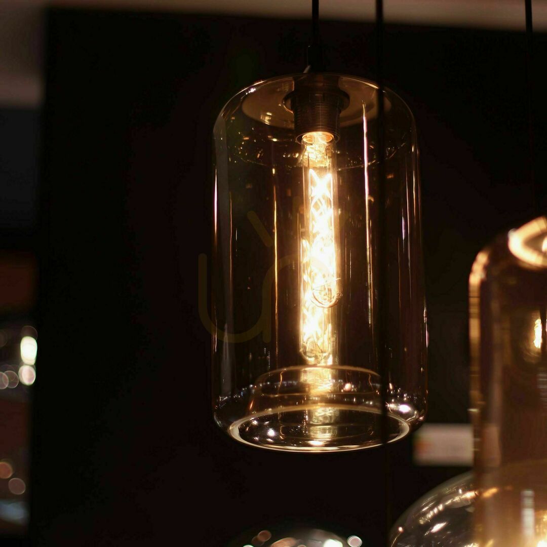 Zobrazit Závěsný lustr s.luce Cruet sklo transparentní 5 m E27 stmívatelný Závěsný lustr s.luce Cruet sklo transparentní 5 m E27 stmívatelný