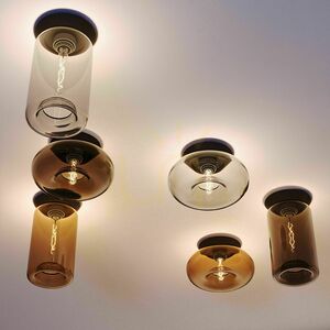 Přisazené stropní svítidlo s.luce Cruet jantarové sklo retro E27 17 cm small 0