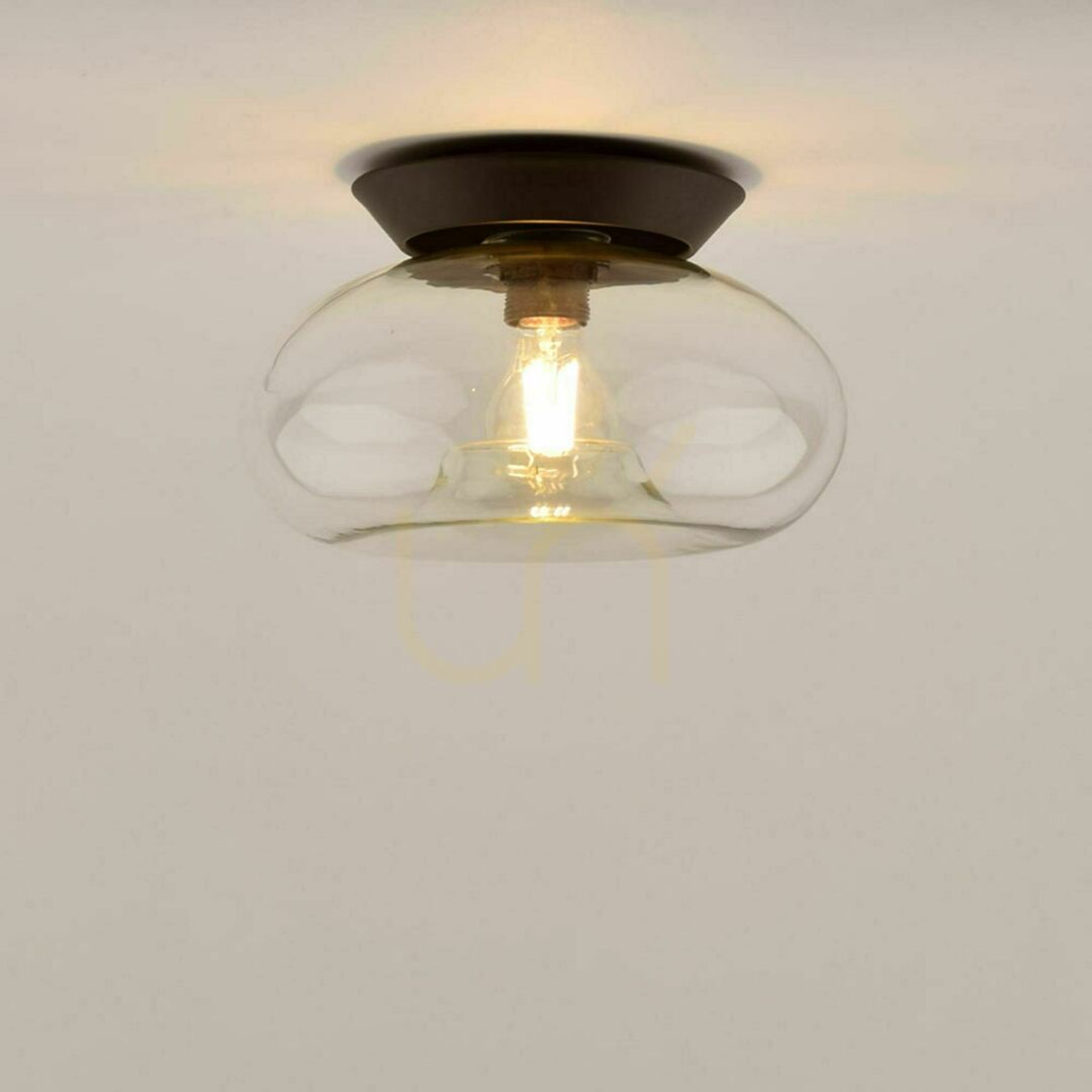 Pohled Přisazené stropní svítidlo s.luce Cruet sklo kouřové E27 28 cm Přisazené stropní svítidlo s.luce Cruet sklo kouřové E27 28 cm