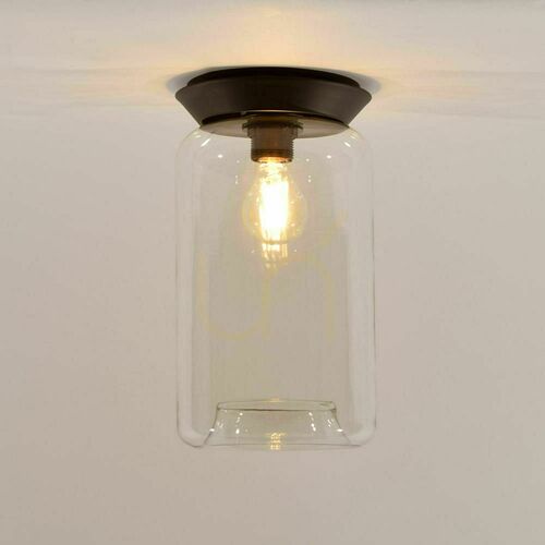 Kontrola Přisazené stropní svítidlo s.luce Cruet sklo transparentní E27 retro 17 cm