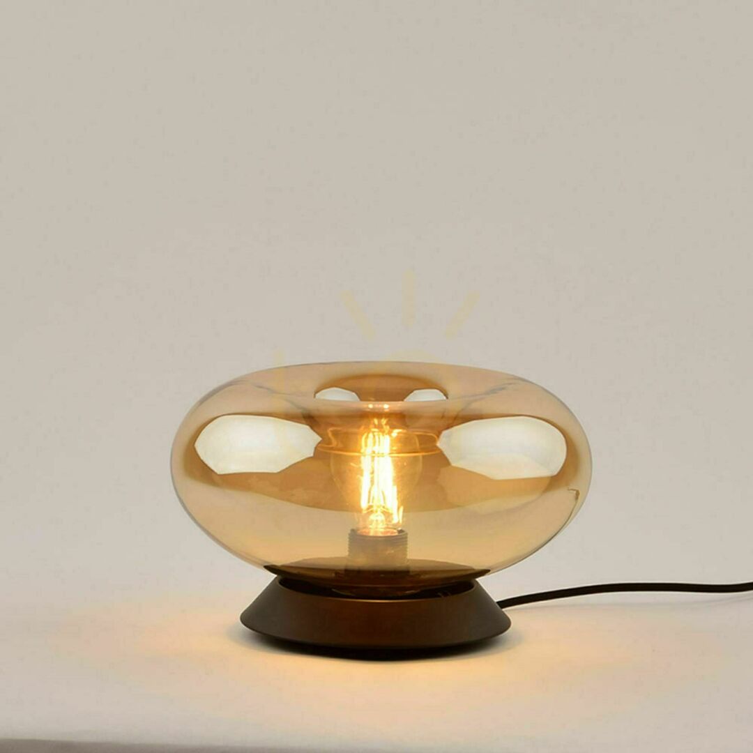 Pohled Stolní lampa s.luce Cruet skleněná průhledná E27 retro 28 cm Stolní lampa s.luce Cruet skleněná průhledná E27 retro 28 cm
