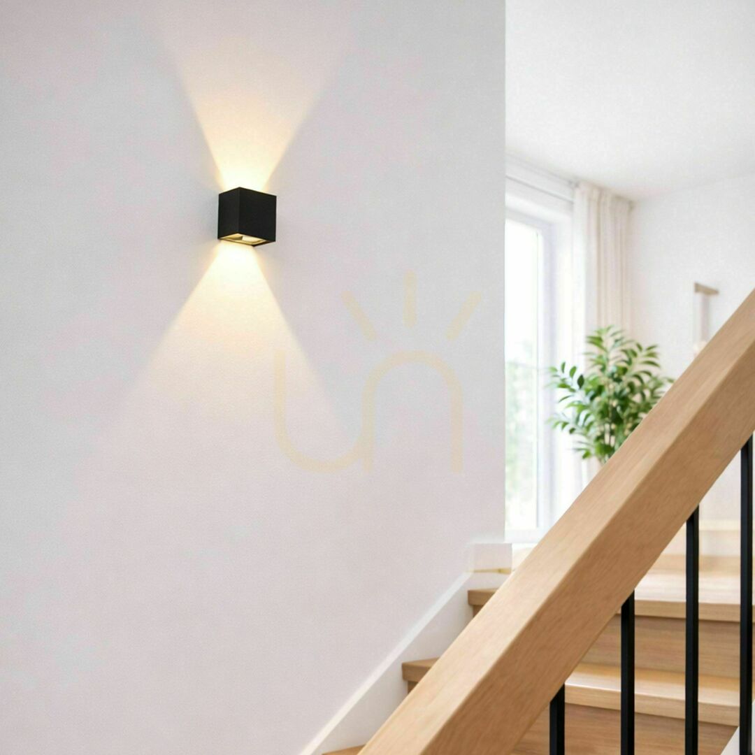 Náhled Nástěnné LED svítidlo s pohybovým čidlem s.luce Ixa antracit 10 cm Nástěnné LED svítidlo s pohybovým čidlem s.luce Ixa antracit 10 cm