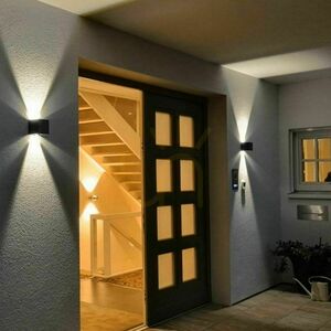 Nástěnné LED svítidlo s pohybovým čidlem s.luce Ixa černé 10 cm IP44 3 Nástěnné LED svítidlo s pohybovým čidlem s.luce Ixa černé 10 cm IP44 small 3