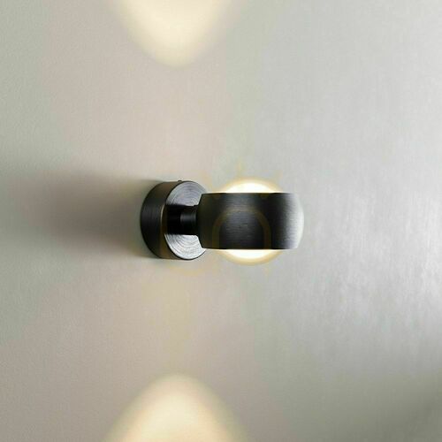 Kontrola Nástěnné LED svítidlo s.luce Beam černé, 2x7 W, stmívatelné