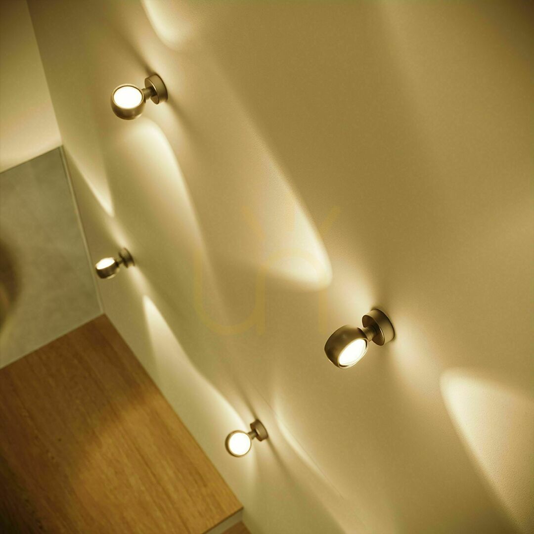 Pohled LED nástěnné svítidlo s.luce Beam stříbrné kovové, stmívatelné, 12 cm LED nástěnné svítidlo s.luce Beam stříbrné kovové, stmívatelné, 12 cm