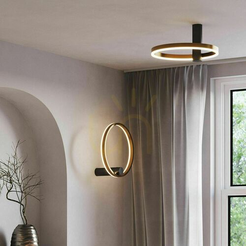 Kontrola Přisazené stropní LED svítidlo s.luce Ring Air 40 cm černé