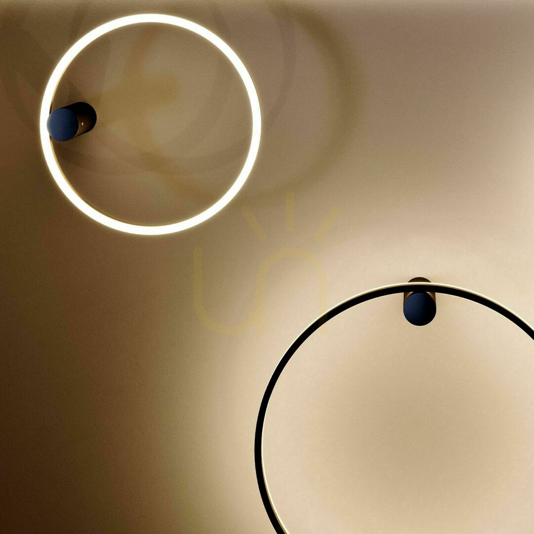 Zobrazit Přisazené stropní LED svítidlo s.luce Ring Air 40 cm černé Přisazené stropní LED svítidlo s.luce Ring Air 40 cm černé