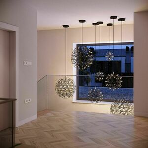 Závěsné LED svítidlo s.luce Atom Chrome 30 cm stmívatelné small 13