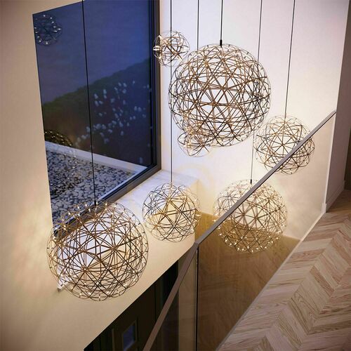 Kontrola Závěsné LED svítidlo s.luce Atom Chrome 30 cm stmívatelné
