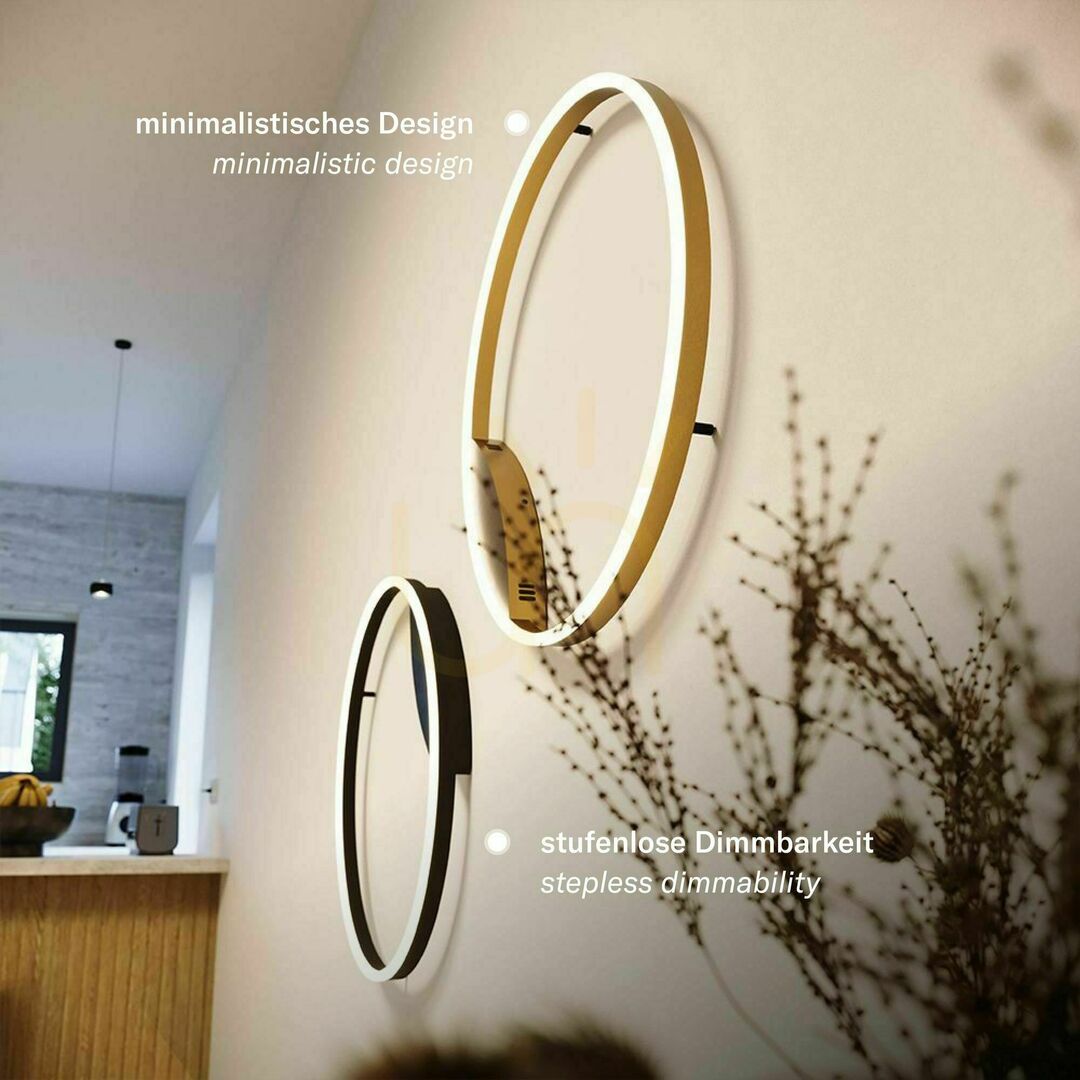 Zobrazit Přisazené stropní LED svítidlo s.luce Ring stříbrné 80 cm stmívatelné Přisazené stropní LED svítidlo s.luce Ring stříbrné 80 cm stmívatelné