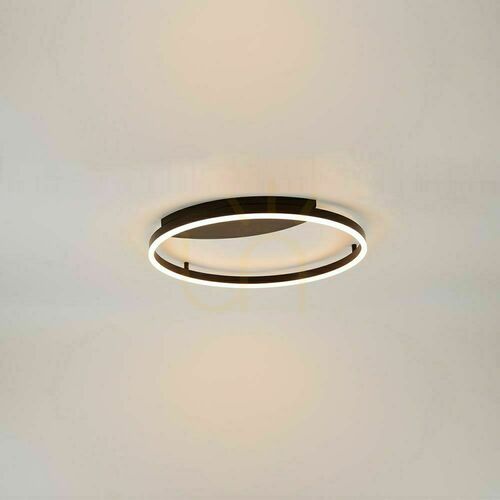 Kontrola Přisazené stropní LED svítidlo s.luce Ring černé 60 cm stmívatelné