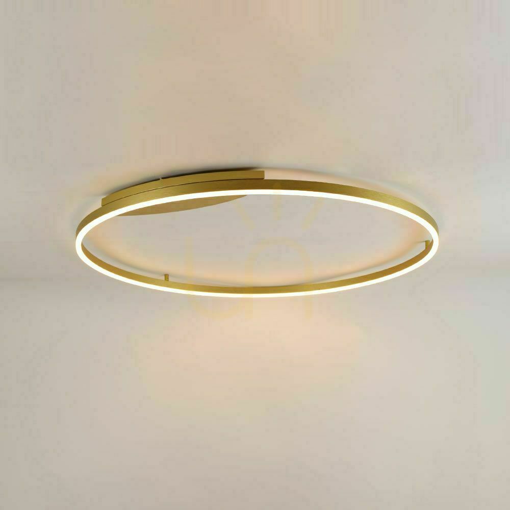 Pohled Stropní LED svítidlo s.luce Ring zlaté 100 cm stmívatelné Stropní LED svítidlo s.luce Ring zlaté 100 cm stmívatelné
