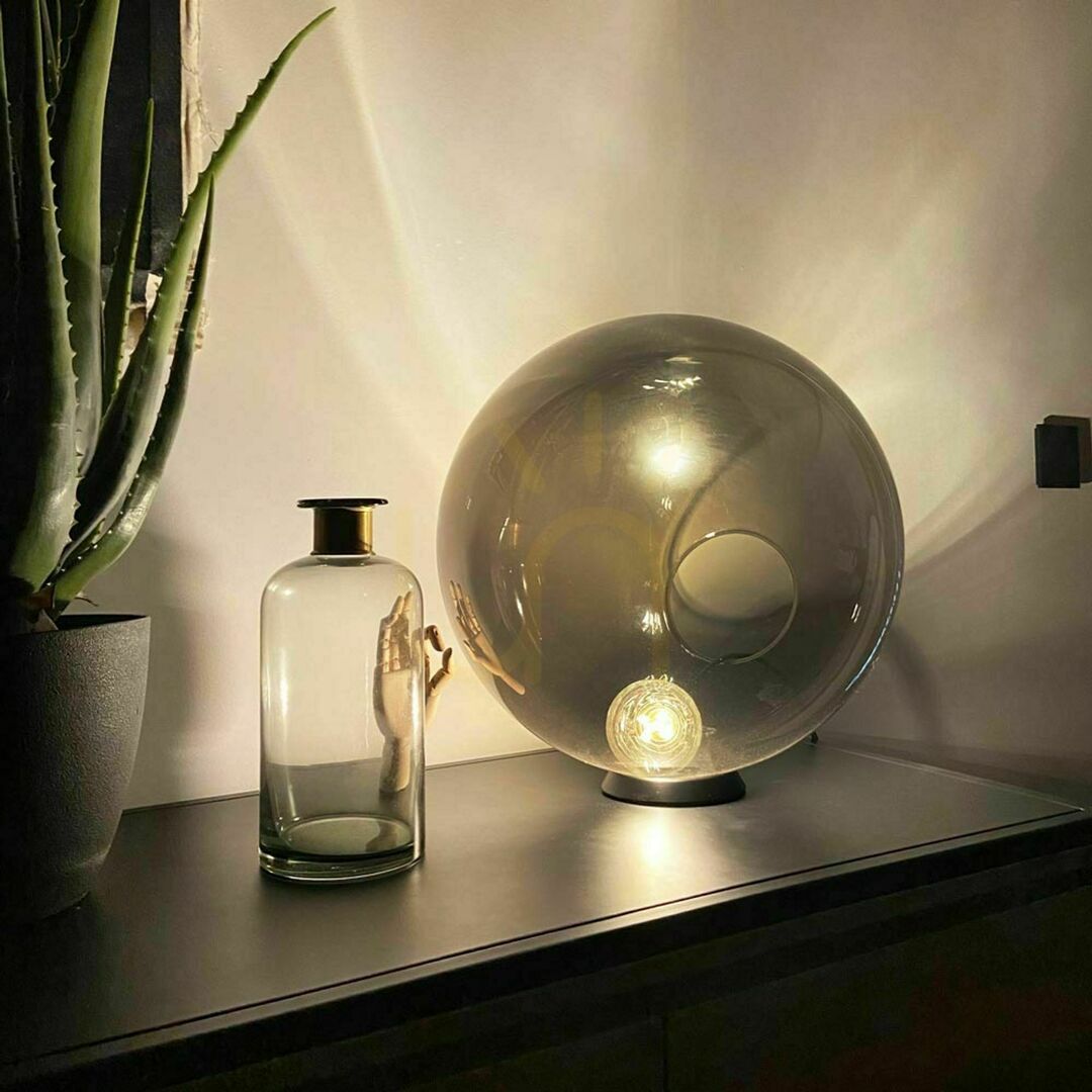 Zobrazit Stolní lampa s.luce Orb skleněná koule průhledná E27 30 cm Stolní lampa s.luce Orb skleněná koule průhledná E27 30 cm