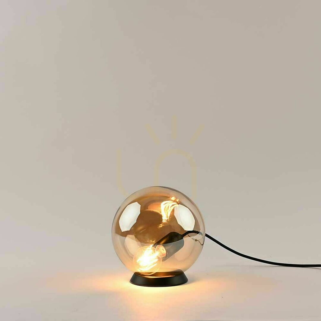 Náhled Stolní lampa s.luce Orb měděná skleněná koule 30 cm Stolní lampa s.luce Orb měděná skleněná koule 30 cm