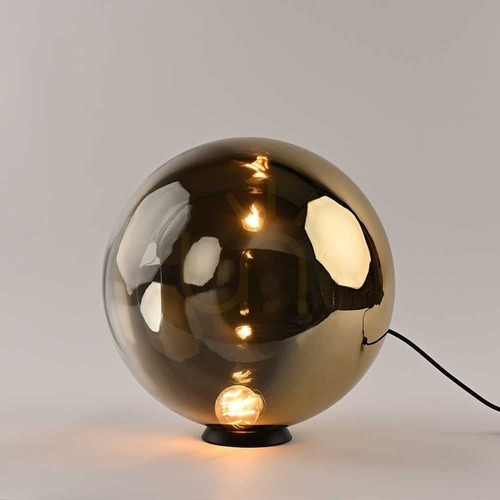 Kontrola Stolní lampa s.luce Orb zlatá skleněná koule 40 cm