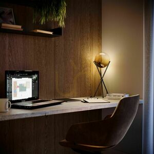 Stolní lampa s.luce Orb Axis černá sklo 20 cm small 6