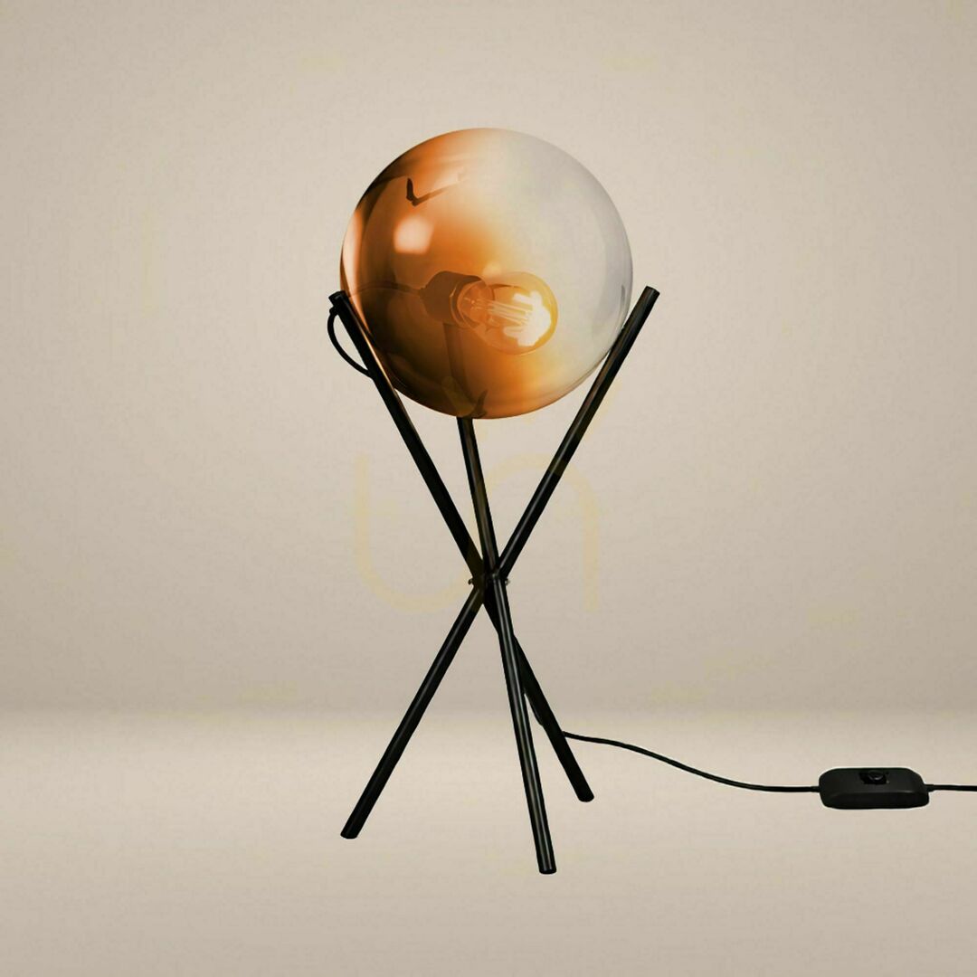 Náhled Stolní lampa s.luce Orb Axis skleněná 20 cm 3 nohy Stolní lampa s.luce Orb Axis skleněná 20 cm 3 nohy